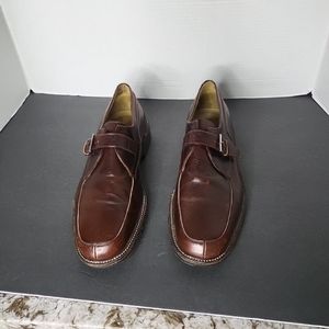 Bruno Magli Burgundy Vintage Men's Size 10 Classy Pebbled Leather